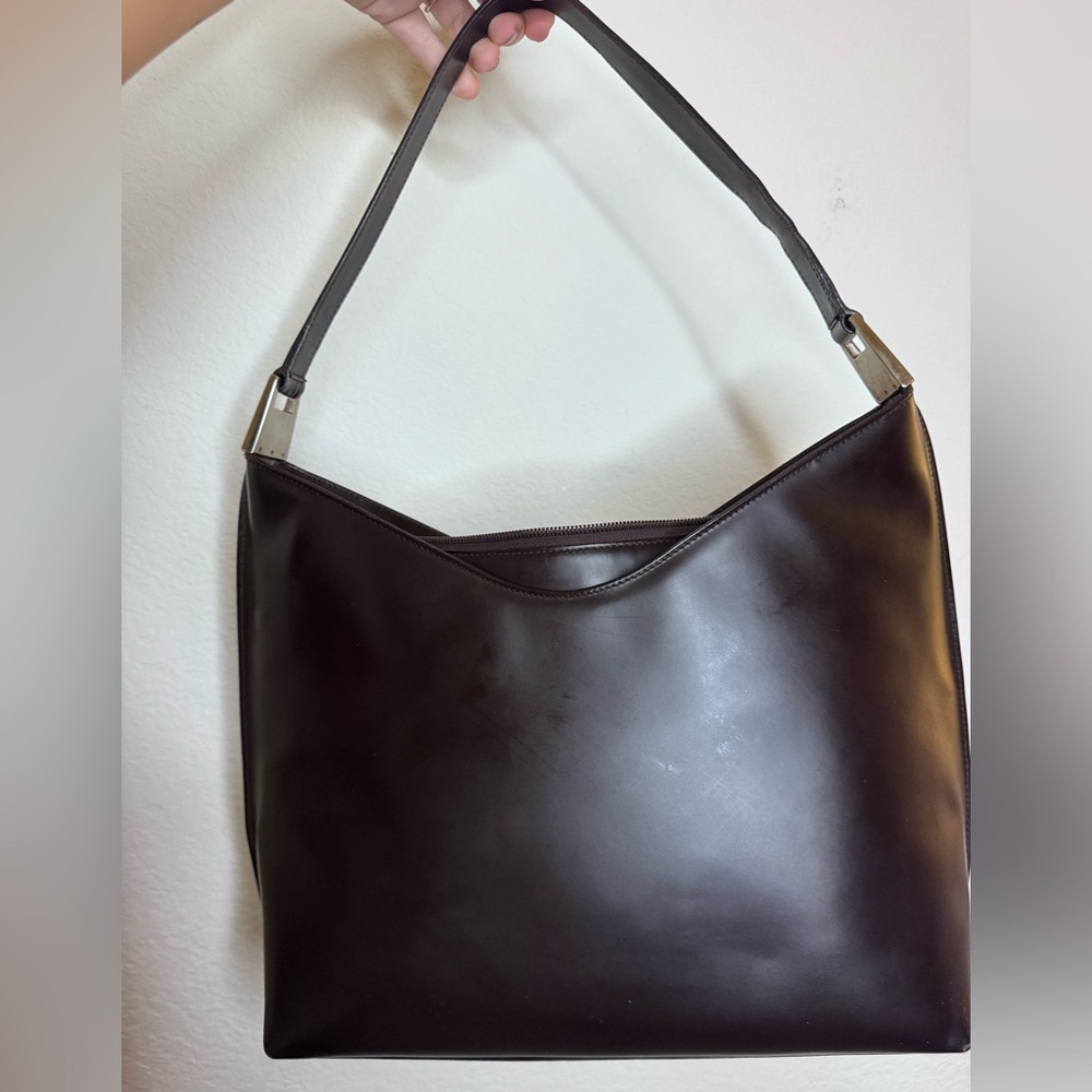 Gucci Dark Brown Leather Shoulder Bag - Picture 3 of 10